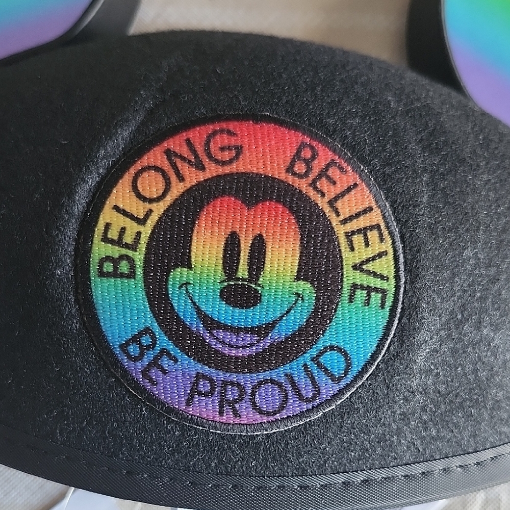Disney Rainbow Mickey Mouse Ears with Pride Patch - Picture 3 of 5